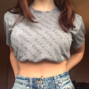 KENDALL+KYLIE grey t-shirt